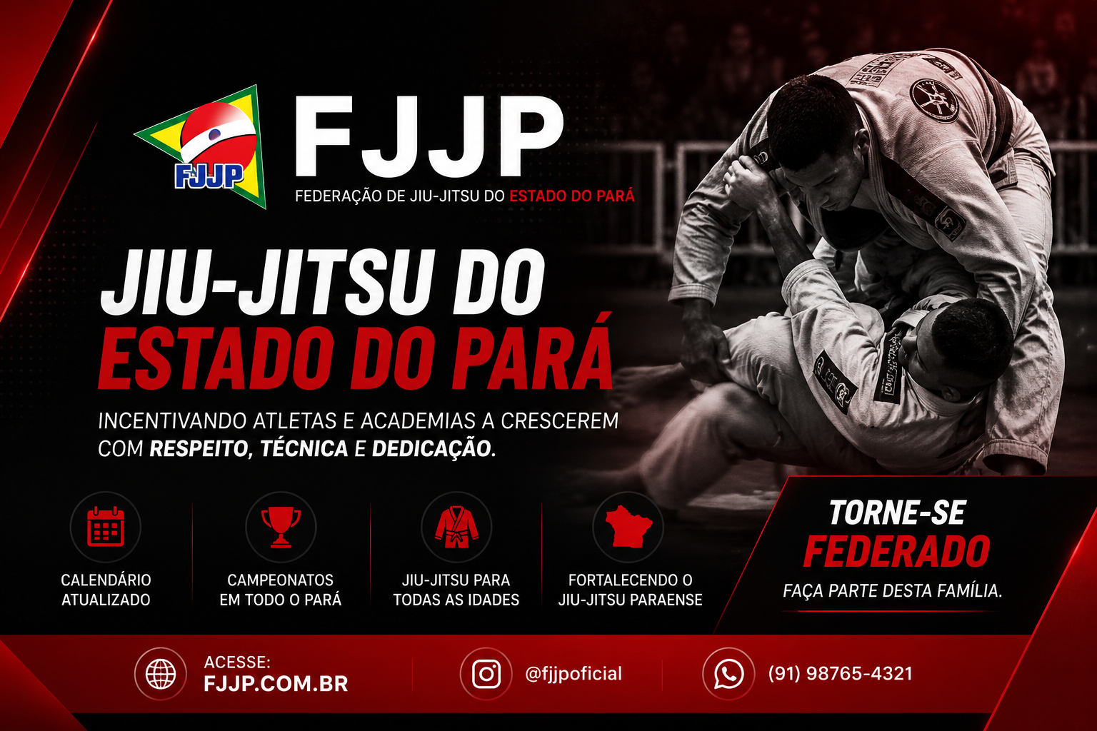 Banner Federação de Jiu-Jitsu do Estado do Pará
